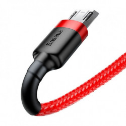 Kabel USB na micro USB BASEUS Cafule 1,5A 200cm červený