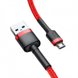 Kabel USB na micro USB BASEUS Cafule 1,5A 200cm červený