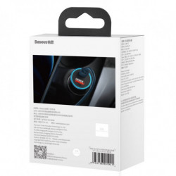 Nabíječka do auta BASEUS Golden Contactor Pro, USB+USB-C, QC4.0+, PD, SCP, 40W