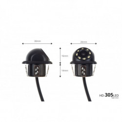 Asistenty parkování TFT01 4,3 s kamerou HD-305 LED 4-senzorové bílé