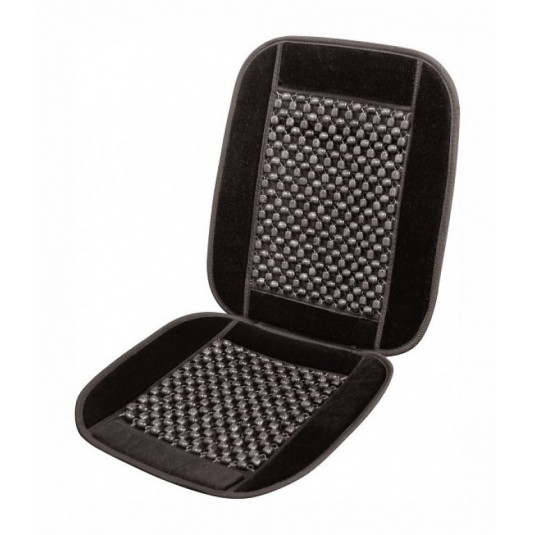 Potah sedáku kuličkový s lemem černý 93x44cm