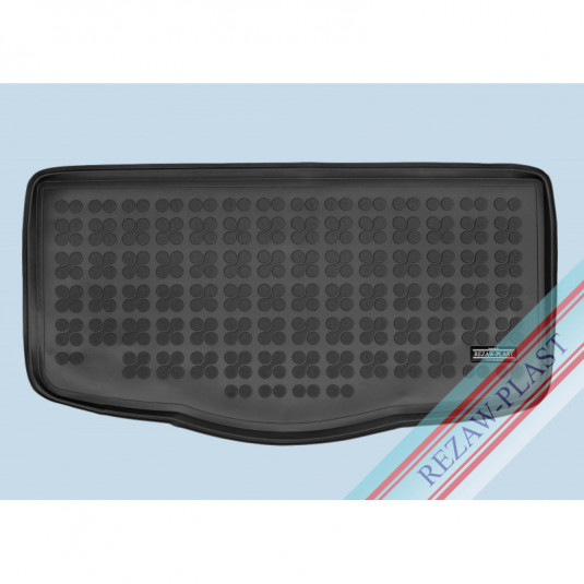 Gumová vanička do kufru TOYOTA AYGO X jedna podlaha v kufru, verze s System Premium Audio JBL, se sadou nářadí (od 2022)