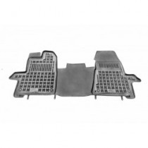 Pryžové rohože Ford TRANSIT VIII - přední s extra materiálem na straně řidiče, verze 2 míst (od 2013) se zvýš. okrajem