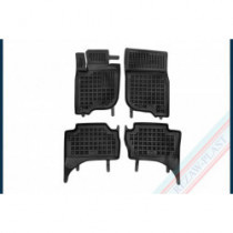 Pryžové rohože Mitsubishi L200 V Dvojitá kabina, verze s automatickou převodovkou, 4x4 (AWD) (od 2019) se zvýš. okrajem