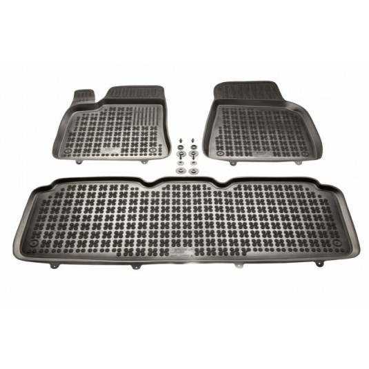 Pryžové rohože Tesla MODEL Y elektrická verze, 5 míst (od 2020) se zvýš. okrajem