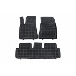 Pryžové rohože Tesla MODEL 3 verze s tepelným čerpadlem (od 2021) se zvýš. okrajem