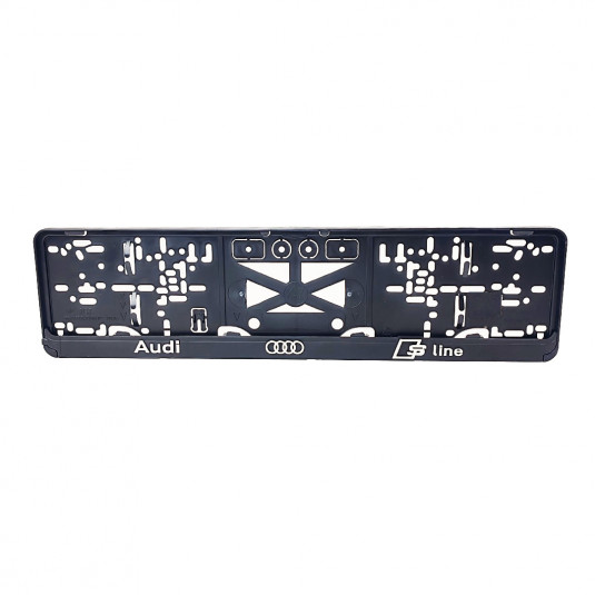 Podložka pod SPZ 3D AUDI S LINE (elegant)