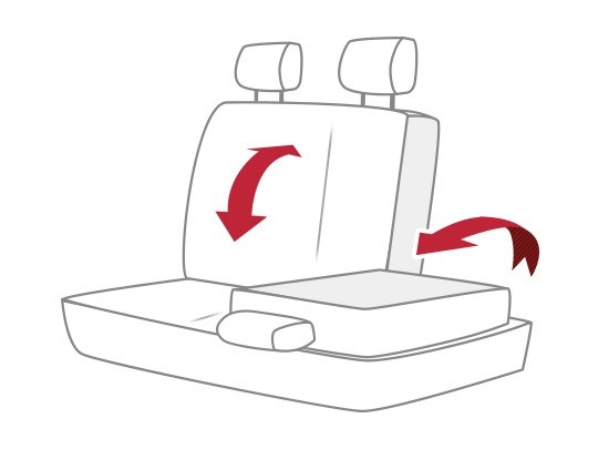 ilustrace dělení sedadel