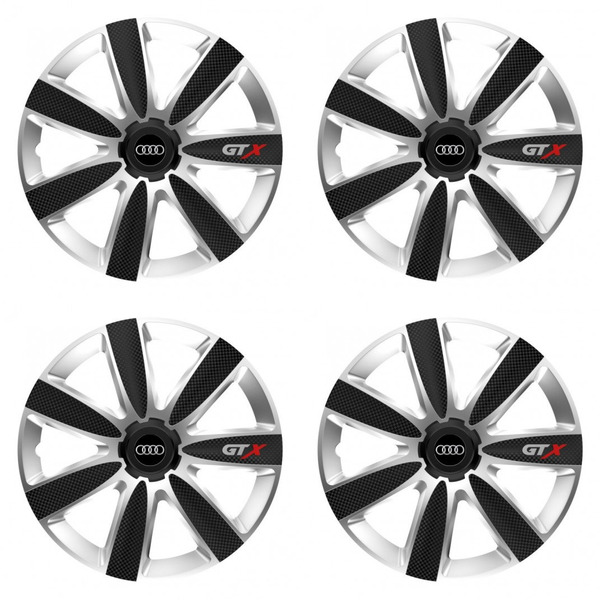 poklice pro Audi 16 GTX CARBON silver/black