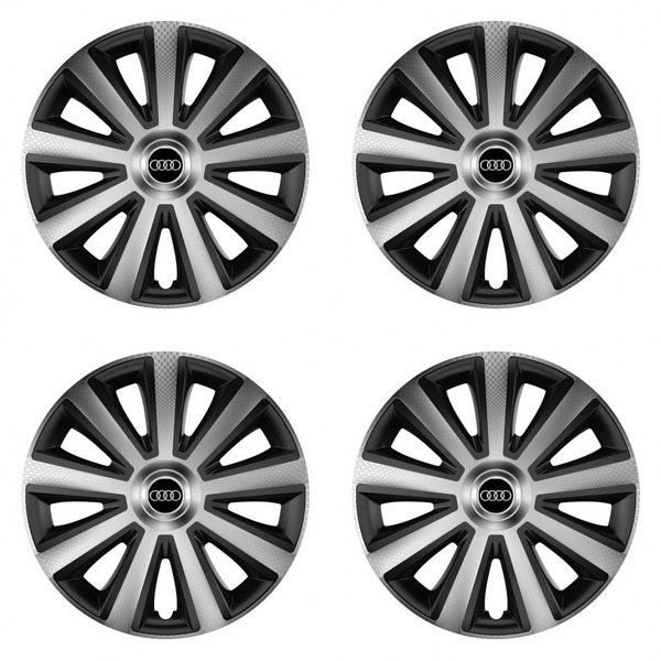 poklice pro Audi  14 Aviator carbon silver&black