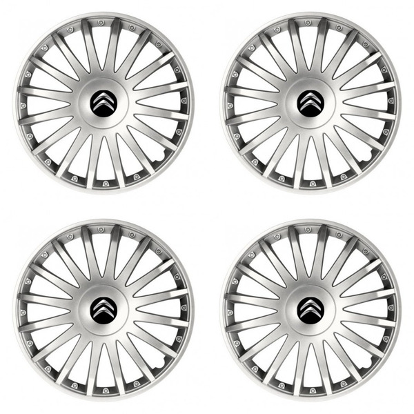 poklice pro Citroen  15 CRYSTAL silver