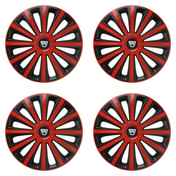 poklice pro Dacia (staršie logo)  15 TREND red and black