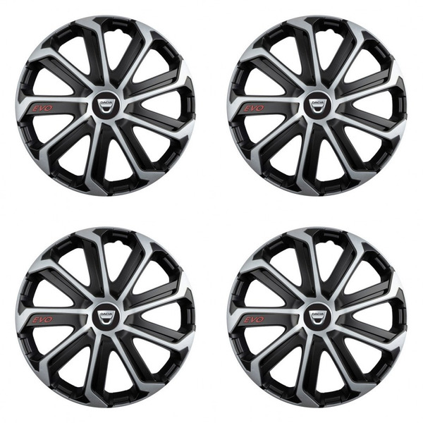 poklice pro Dacia (staršie logo)  14 Evo black&silver