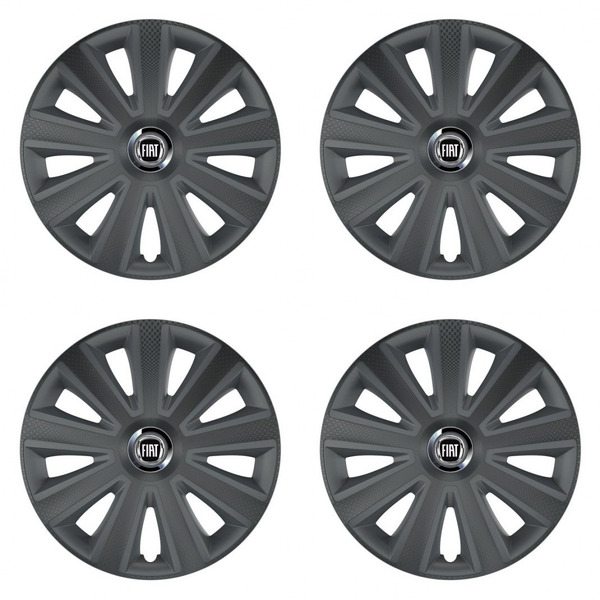 poklice pro Fiat (černý)  15 Aviator carbon grafite
