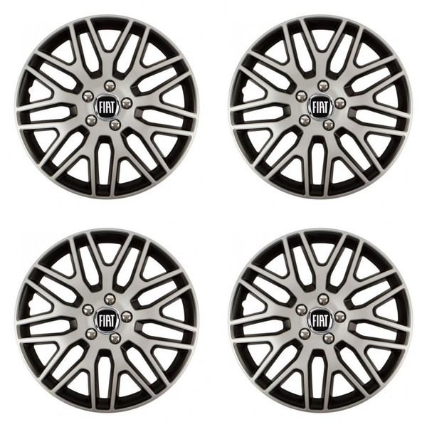 poklice pro Fiat (černý)  16 Dakar NC silver and black