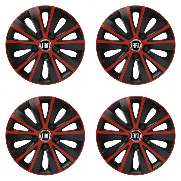 poklice pro Fiat (černý)  16 RAPIDE red and black