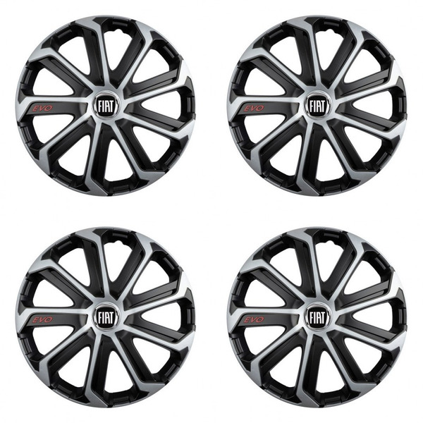 poklice pro Fiat (černý) 16 Evo black&silver