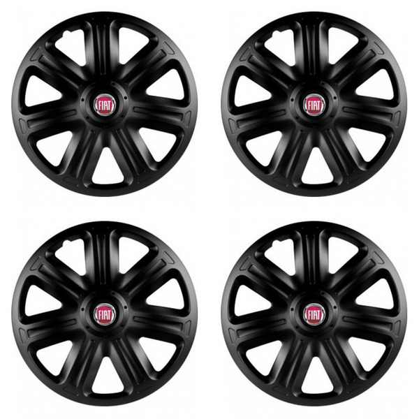 poklice pro Fiat (červené)  15 COMFORT BLACK