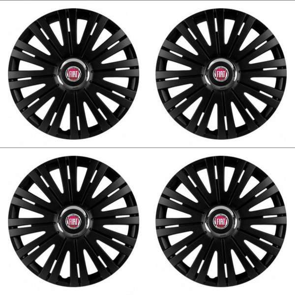 poklice pro Fiat (červené)  16 ACTIVE RC BLACK