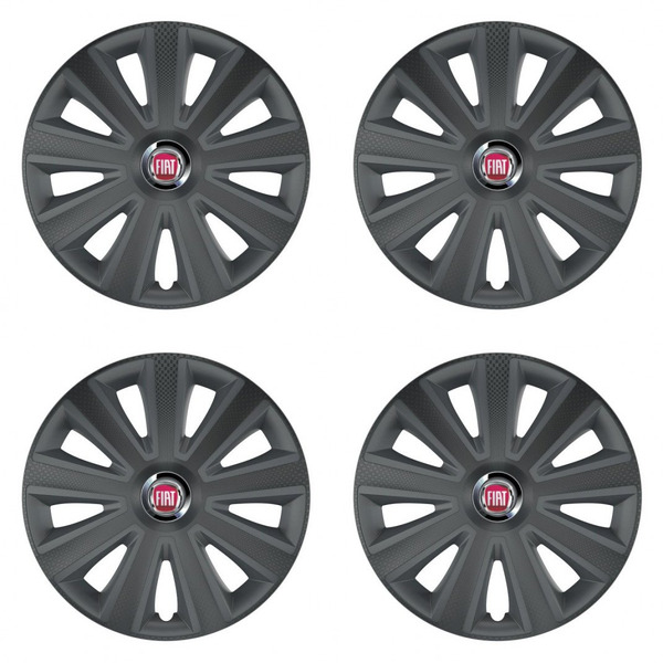 poklice pro Fiat (červené)  16 Aviator carbon RC16 grafite