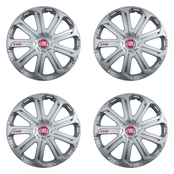 poklice pro Fiat (červené)  14 Evo silver