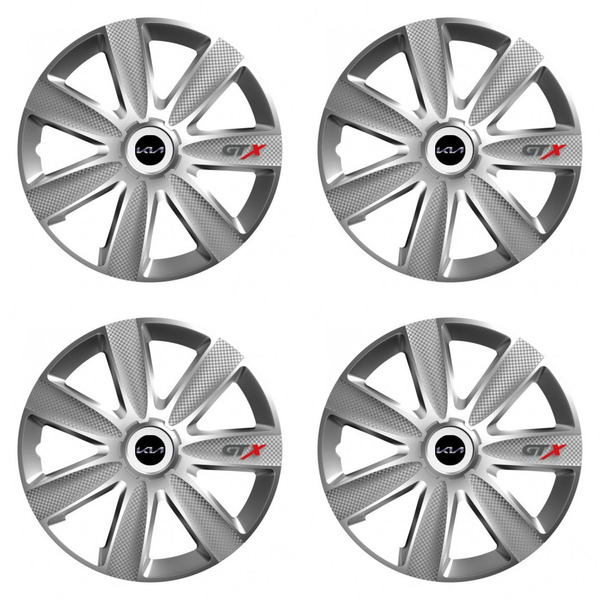 poklice pro Kia (nové logo)  16 GTX CARBON silver