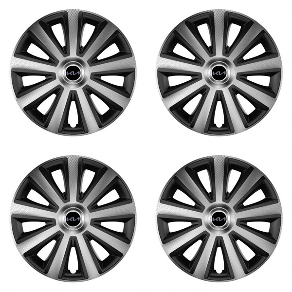 poklice pro Kia (nové logo)  16 Aviator carbon silver&black