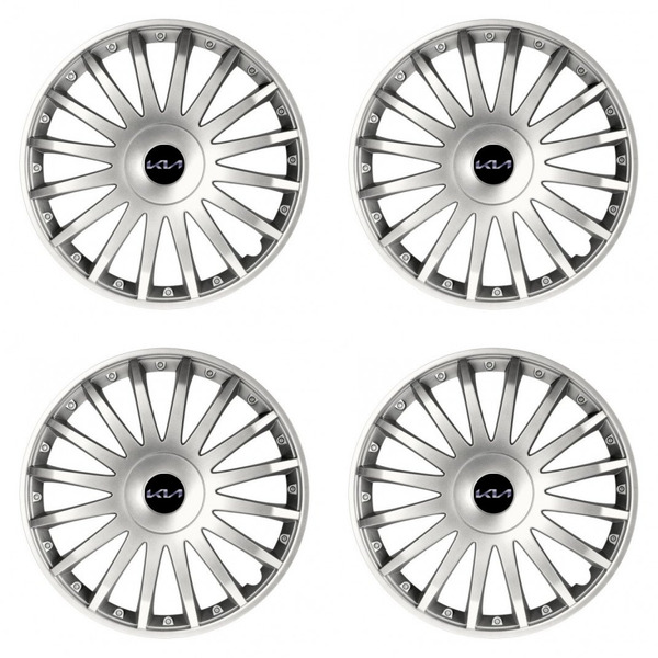 poklice pro Kia (nové logo)  15 CRYSTAL silver