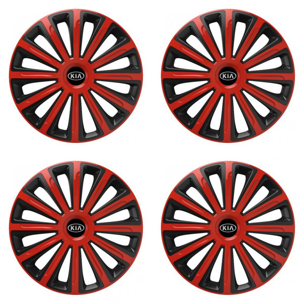 poklice pro Kia (staršie logo)  15 TREND red and black