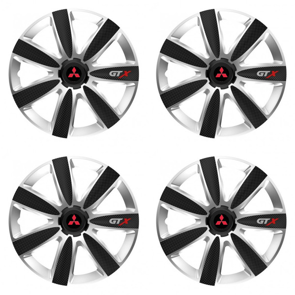 poklice pro Mitsubishi (červené) 14 GTX CARBON silver/black