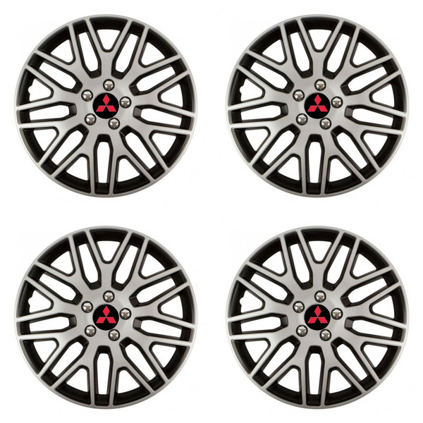 poklice pro Mitsubishi (červené)  14 Dakar NC silver and black