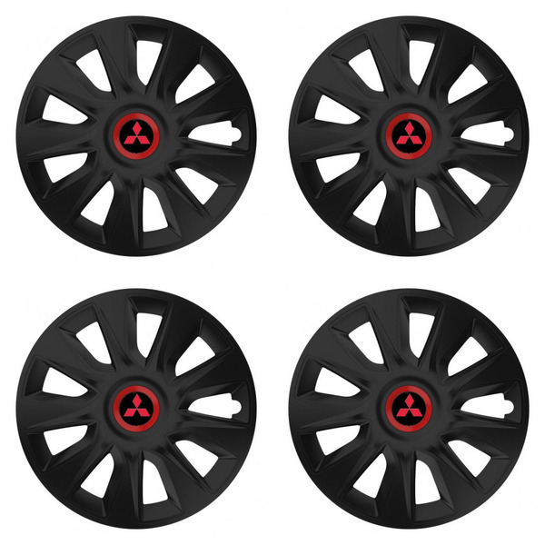 poklice pro Mitsubishi (červené)  14 STRATOS RR black