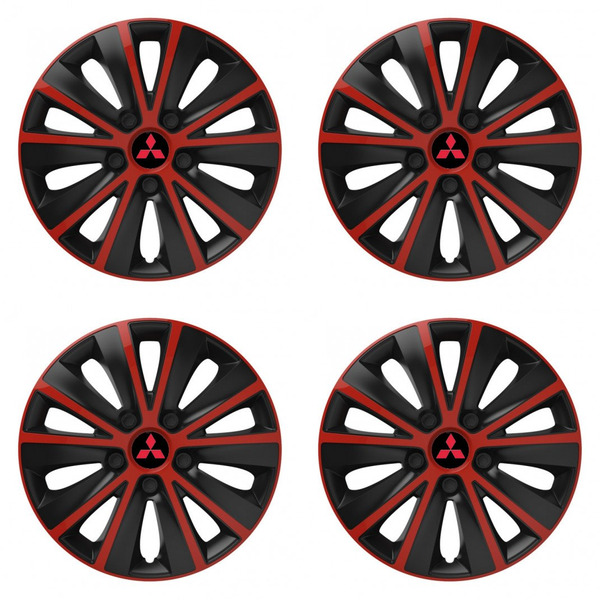 poklice pro Mitsubishi (červené) 14 RAPIDE red and black