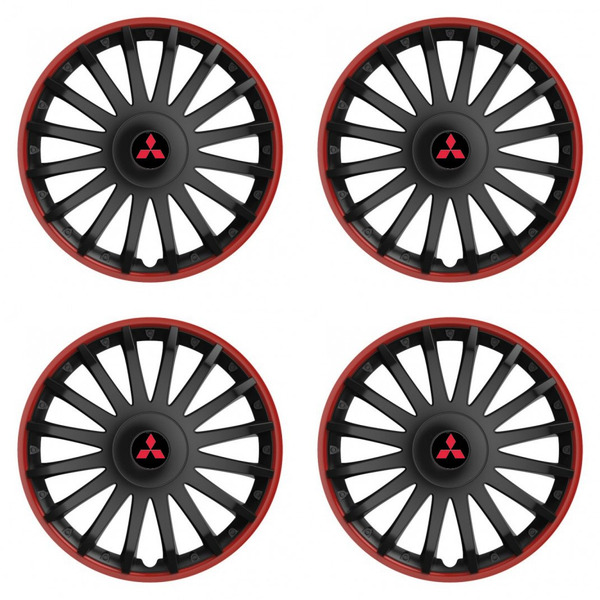 poklice pro Mitsubishi (červené) 16 CRYSTAL RO black