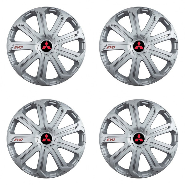 poklice pro Mitsubishi (červené) 14 Evo silver