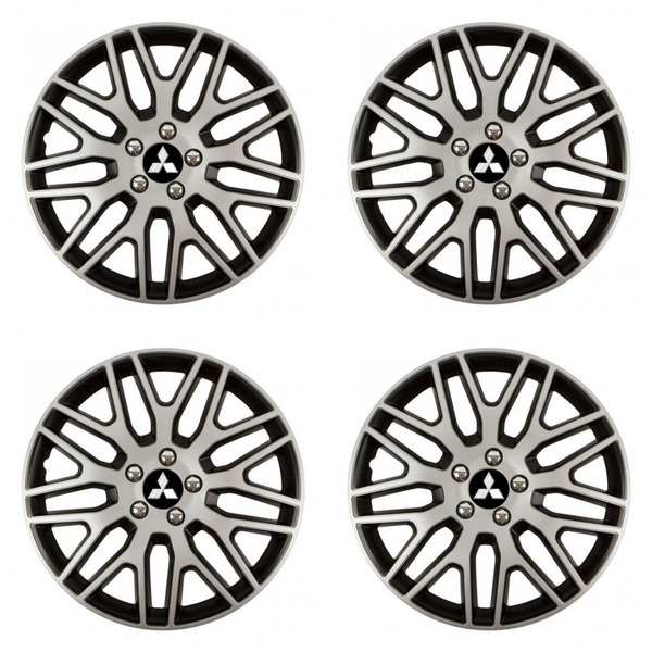 poklice pro Mitsubishi (stříbrné) 16 Dakar NC silver and black