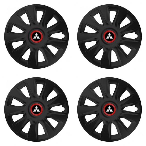 poklice pro Mitsubishi (stříbrné) 17 STRATOS RR black