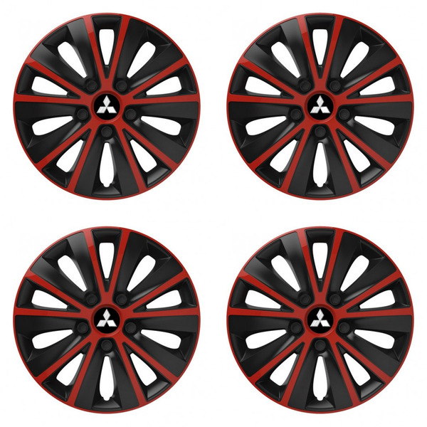 poklice pro Mitsubishi (stříbrné)  14 RAPIDE red and black
