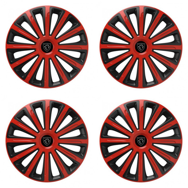 poklice pro Peugeot (nové logo) 15 TREND red and black