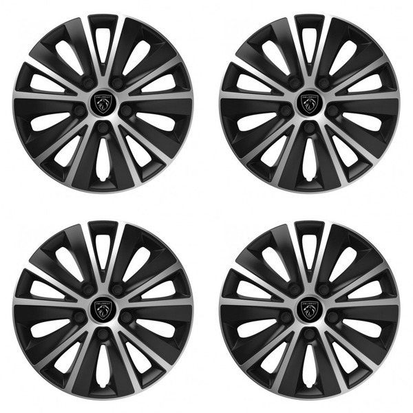 poklice pro Peugeot (nové logo) 14 RAPIDE silver and black