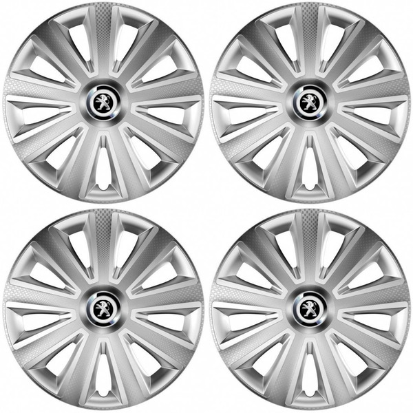 poklice pro Peugeot (staršie logo) 15 Aviator carbon silver