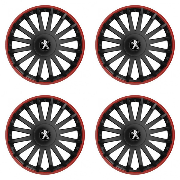 poklice pro Peugeot (staršie logo) 15 CRYSTAL RO black