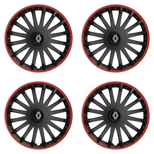 poklice pro Renault (nové logo)  15 CRYSTAL RO black