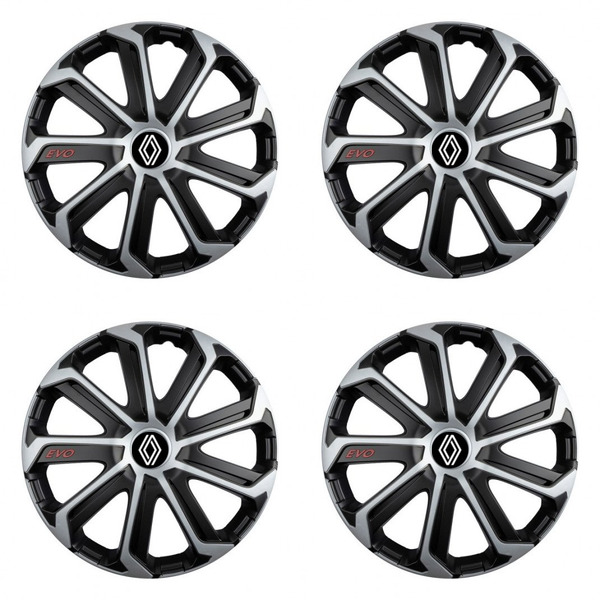 poklice pro Renault (nové logo)  14 Evo black&silver