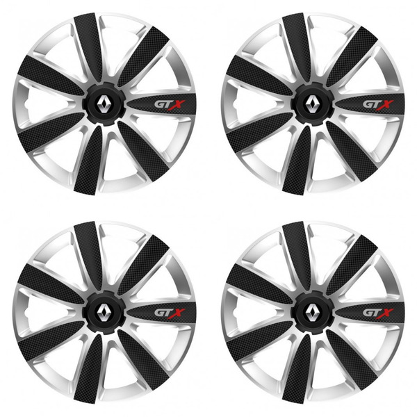 poklice pro Renault (staršie logo)  15 GTX CARBON silver/black