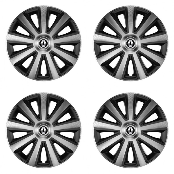 poklice pro Renault (staršie logo)  15 Aviator carbon silver&black