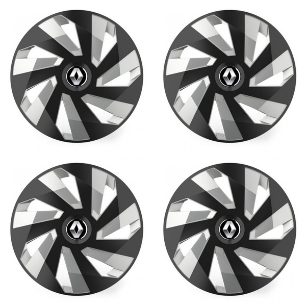 poklice pro Renault (staršie logo)  16 Vector RC black and silver