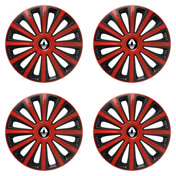 poklice pro Renault (staršie logo)  15 TREND red and black