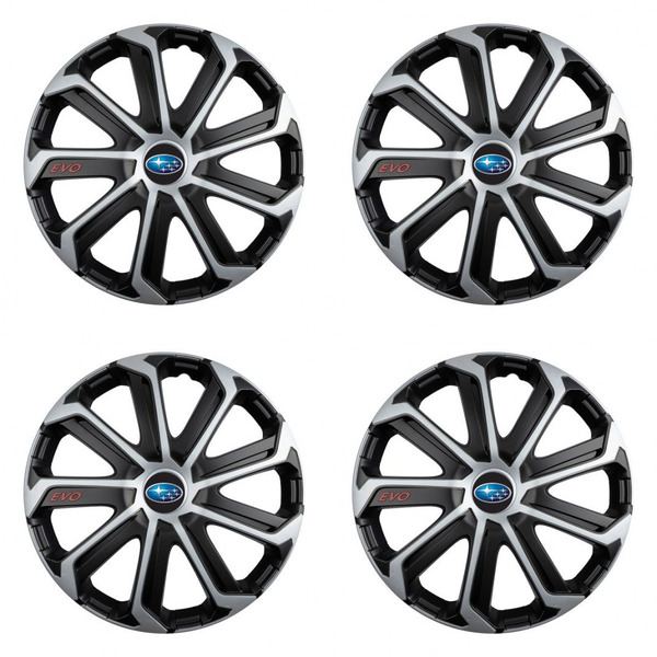 poklice pro Subaru  14 Evo black&silver