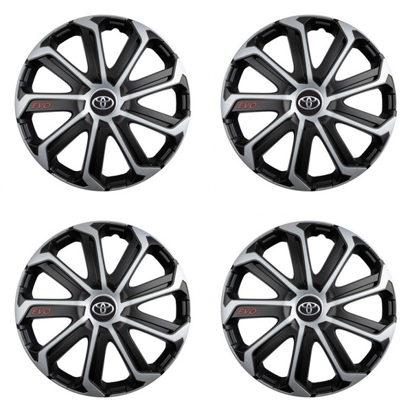 poklice pro Toyota 14 Evo black&silver